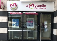 Vue extérieure de l’agence de La Mutuelle Générale de GRENOBLE, ville de la région Rhône-Alpes du sud-est de la France